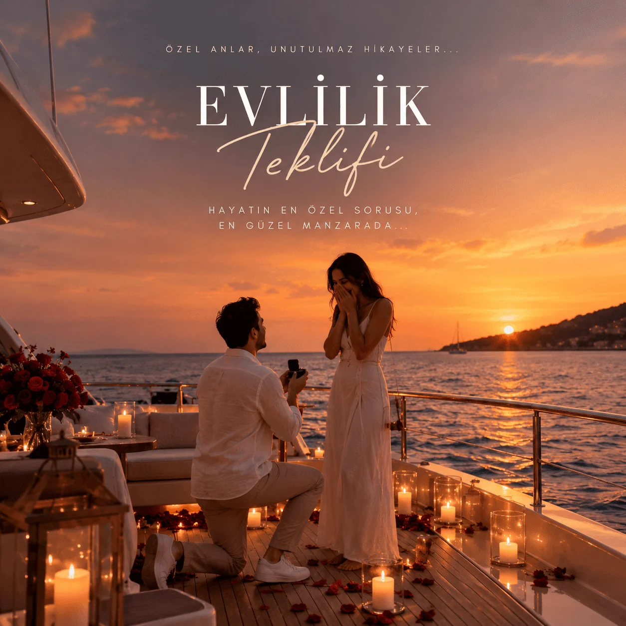 Maya Maria Yachting evlilik teklifi yat turu
